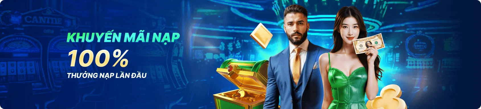 Khuyến mãi thưởng 100% nạp đầu tại mebet