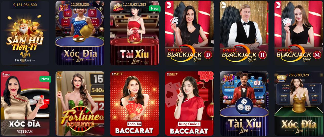 Live casino trực tuyến đẳng cấp tại MEBET